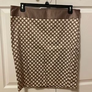 Polka dot pencil skirt